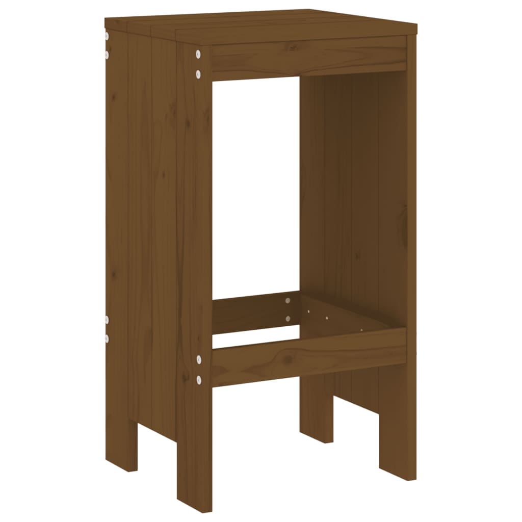 Bar stools 2 pcs 40x36x75 cm solid pine honey brown