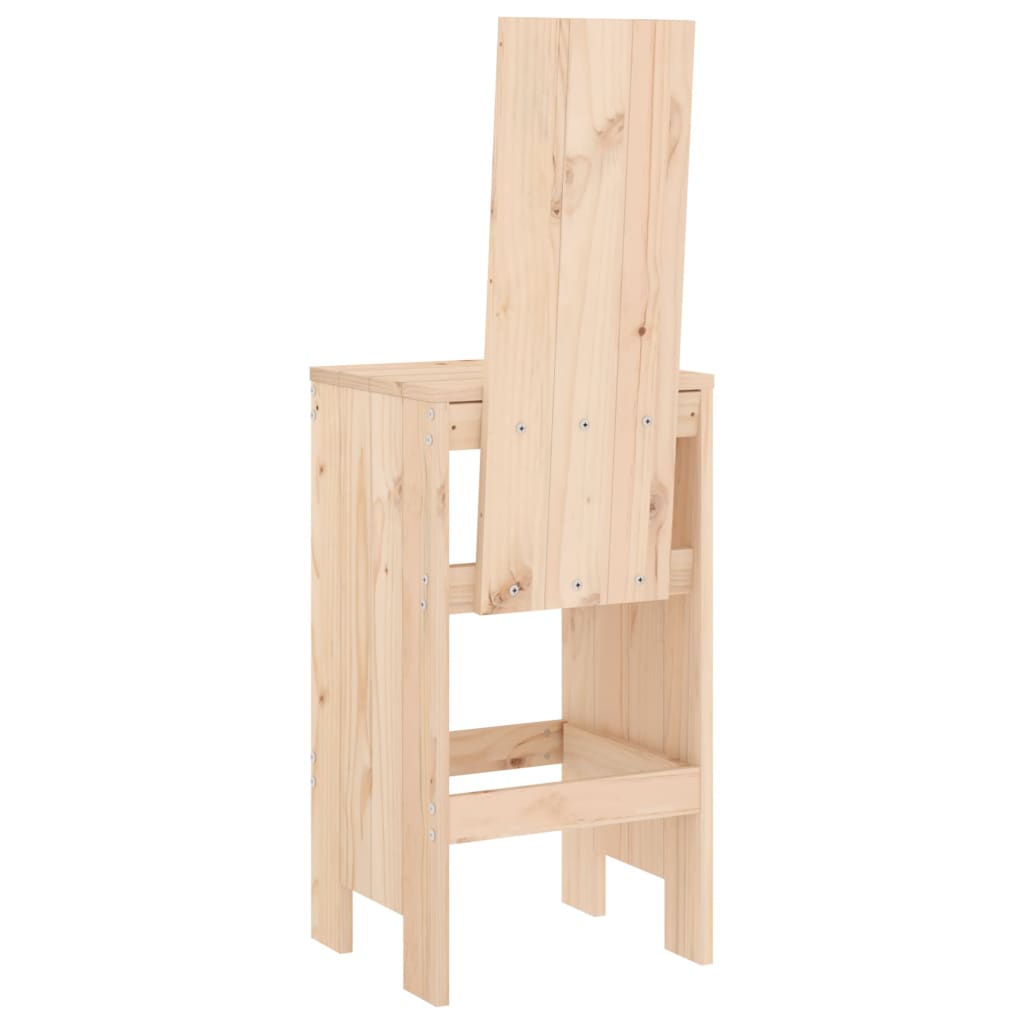 Bar chairs 2 pcs 40x42x120 cm solid pine wood