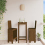Bar chairs 2 pcs 40x42x120 cm solid pine honey brown
