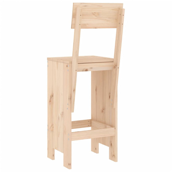 Bar chairs 2 pcs 40x48.5x115.5 cm solid pine wood