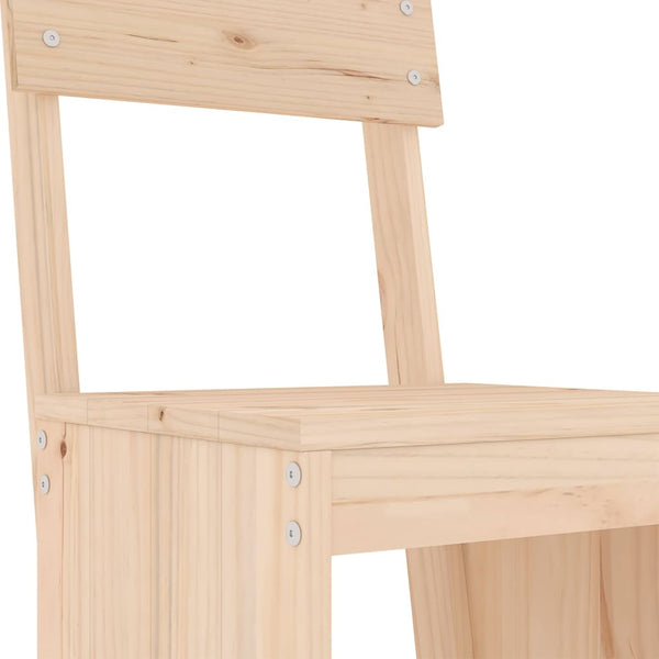 Cadeiras de bar 2 pcs 40x48,5x115,5 cm madeira de pinho maciça