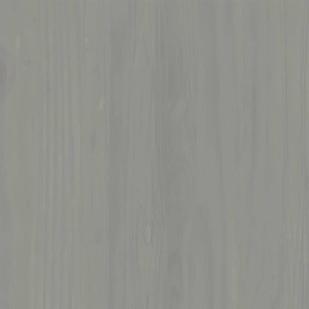 Roupeiro VIGO 90x55x176 cm madeira de pinho maciça cinzento