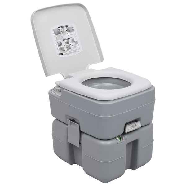 Conjunto portátil sanita e lavatório c/ depósito para campismo
