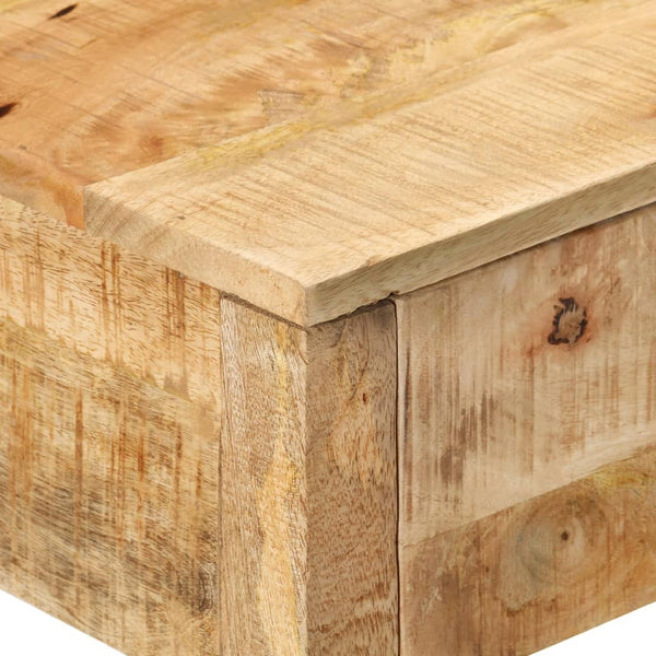 Mesa consola c/ 2 gavetas 110x35x75 cm madeira mangueira maciça