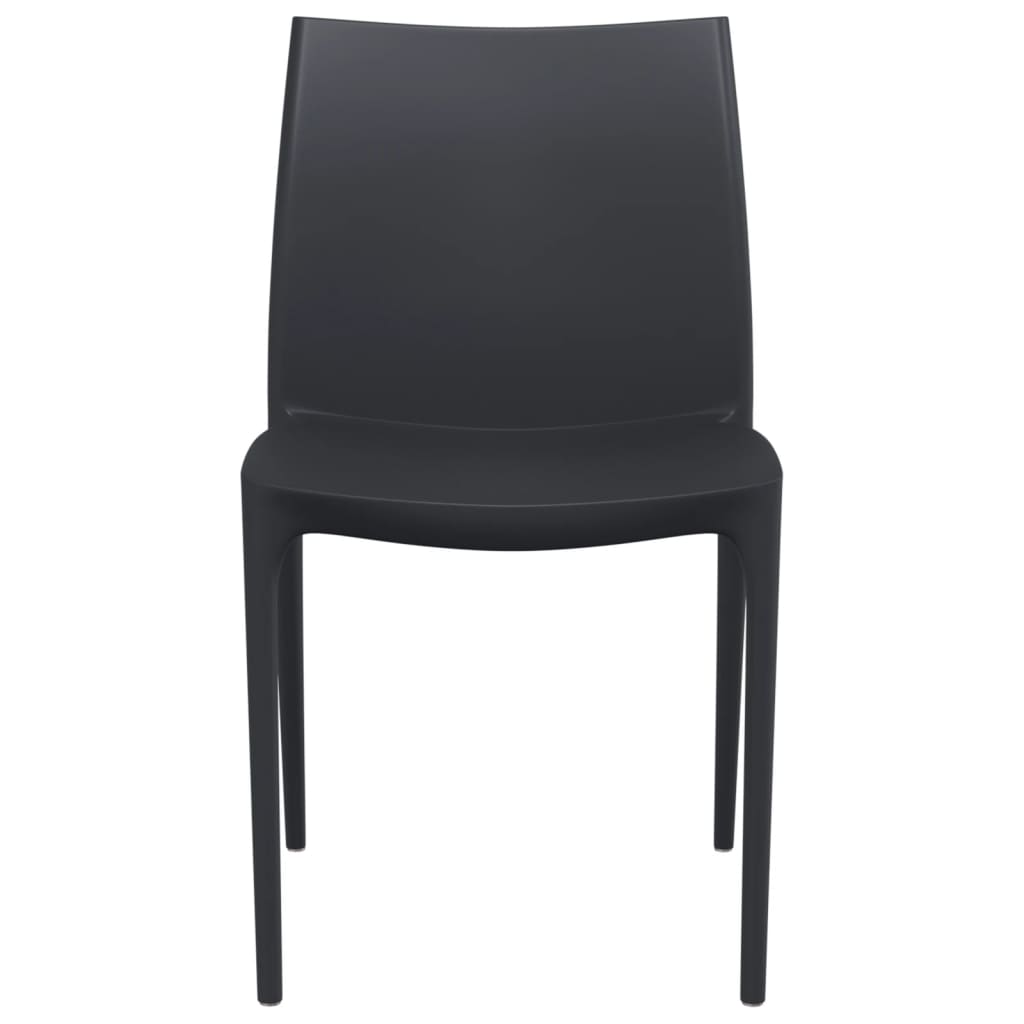 Cadeiras de jardim 2 pcs polipropileno 50x46x80 cm antracite