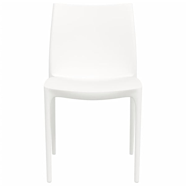 Cadeiras de jardim 2 pcs polipropileno 50x46x80 cm cor creme