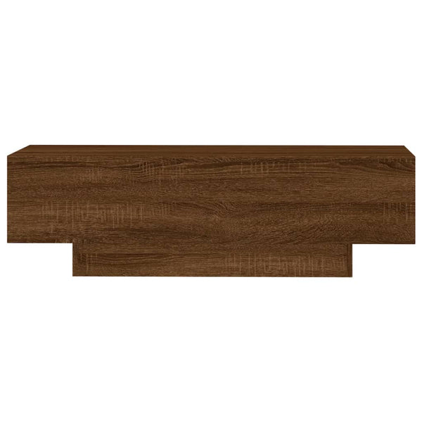 Mesa centro 100x49,5x31 cm derivados madeira carvalho castanho