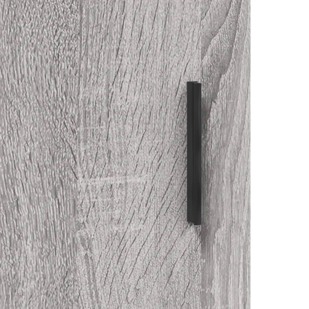 Armário de parede 69,5x34x90 cm deriv. madeira cinzento sonoma