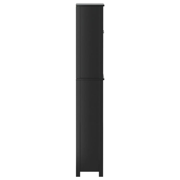 Móvel de sanita BERG 60x27x164,5 cm madeira maciça preto