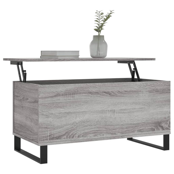 Mesa de centro 90x44,5x45 cm derivados de madeira cinza sonoma