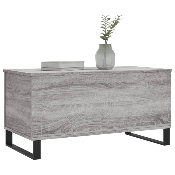 Mesa de centro 90x44,5x45 cm derivados de madeira cinza sonoma