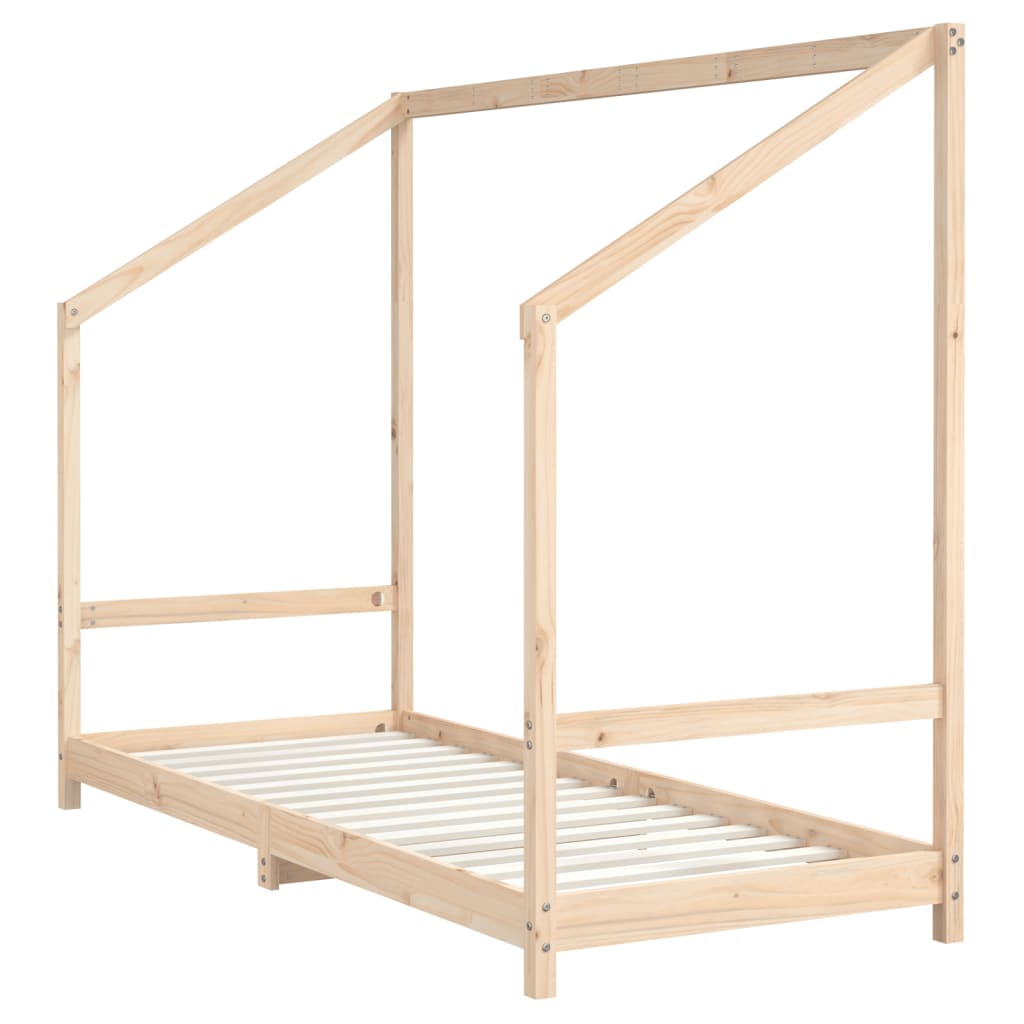 Children's bed frame 80x200 cm solid pine wood