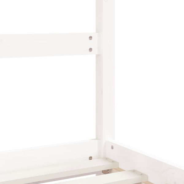 Children's bed frame 80x200 cm white solid pine