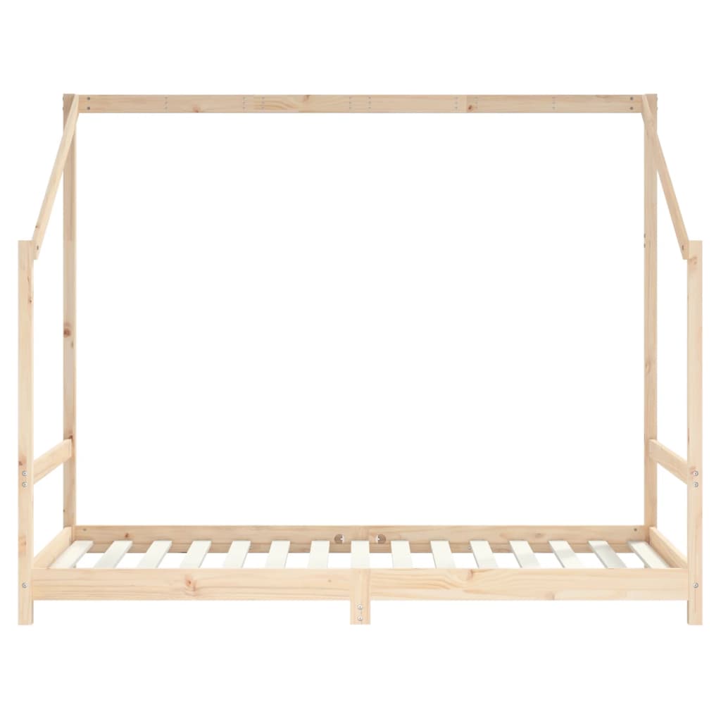 Estructura de cama infantil 90x190 cm madera maciza de pino