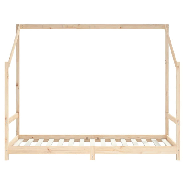 Estructura de cama infantil 90x190 cm madera maciza de pino