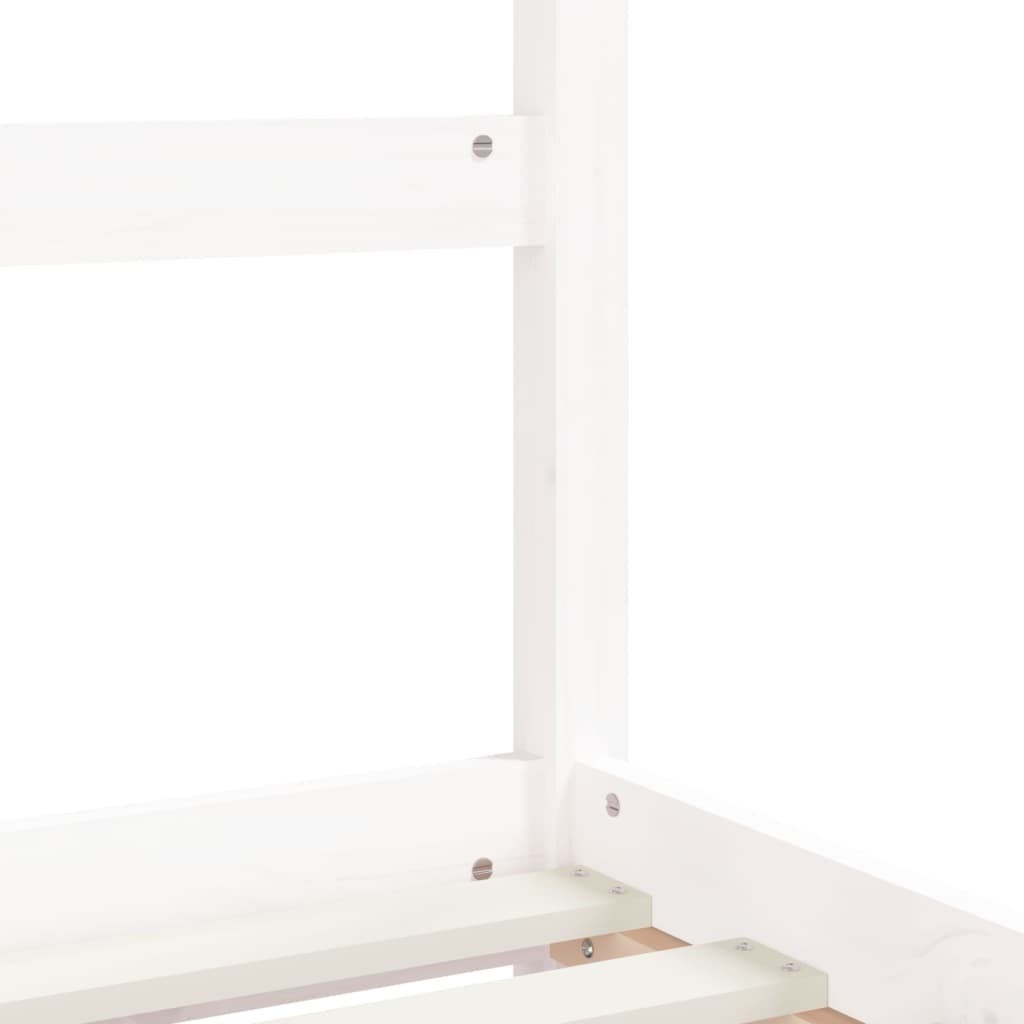 Children's bed frame 80x200 cm white solid pine