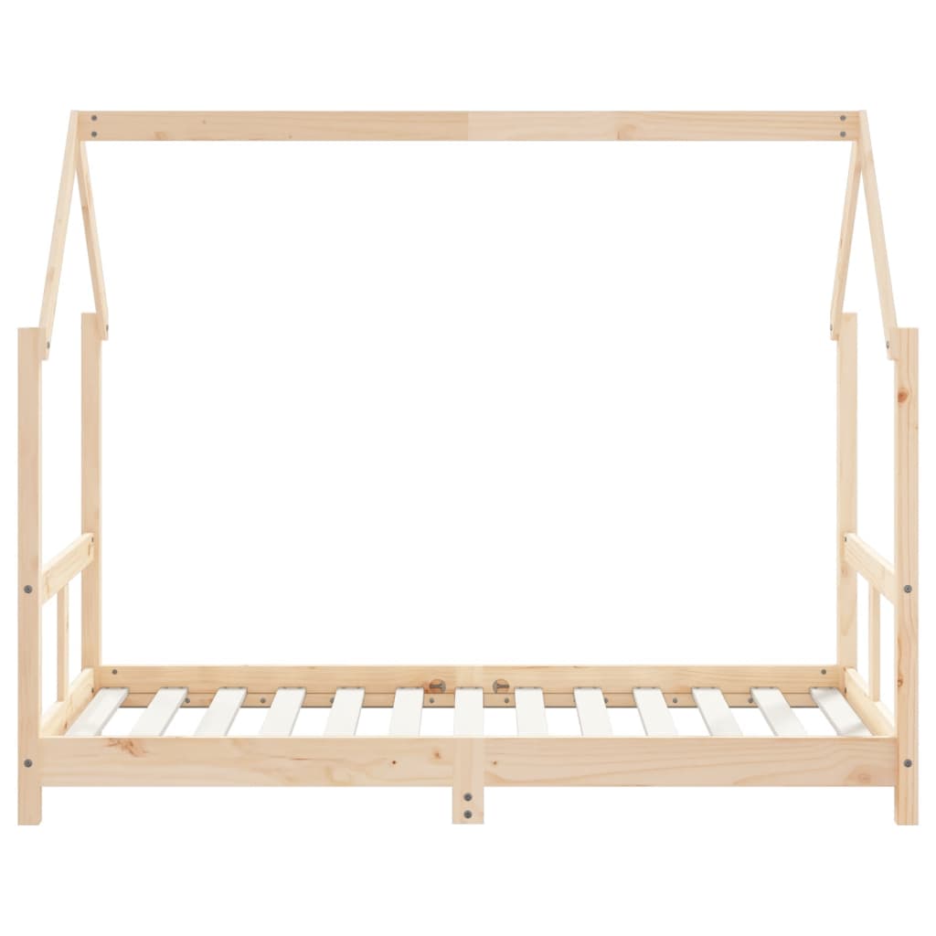 Estructura de cama infantil de pino macizo 80x160 cm