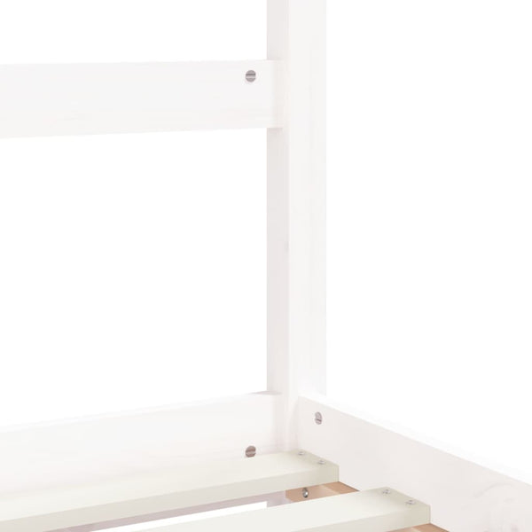 Children's bed frame 80x160 cm white solid pine