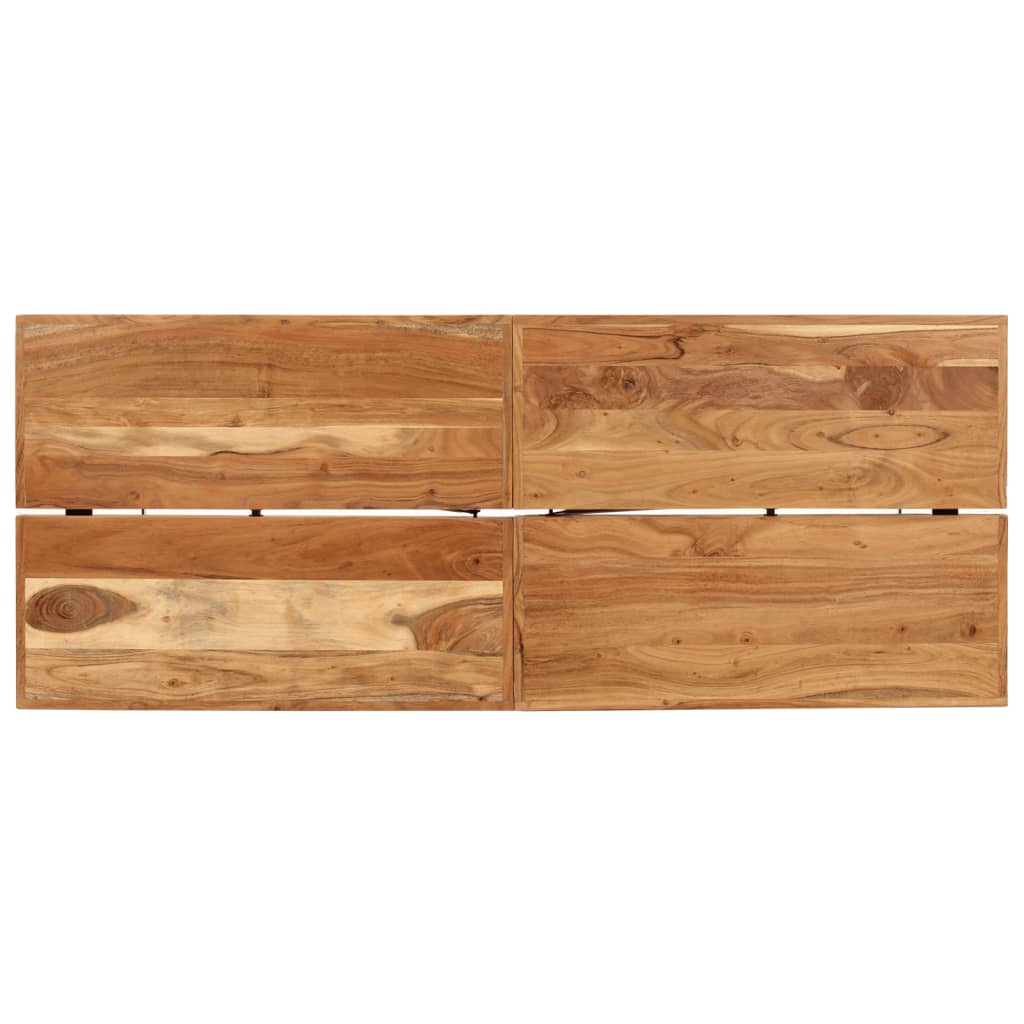 Mesa de bar 180x70x107 cm madeira de acácia maciça e ferro