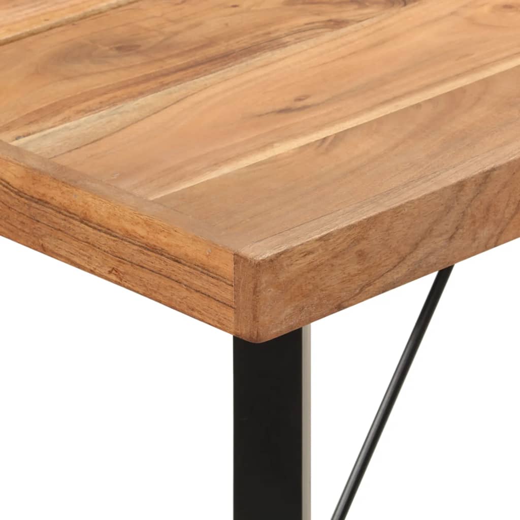 Mesa de bar 180x70x107 cm madeira de acácia maciça e ferro