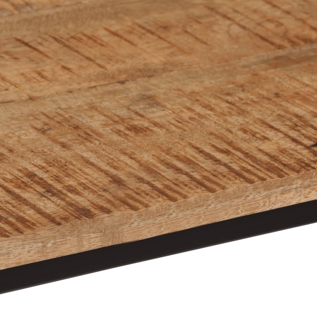 Mesa consola 80x30x74 cm madeira de mangueira maciça e ferro