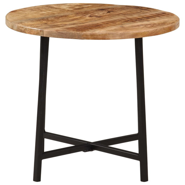 Mesa de centro 45x45x40 cm madeira de mangueira maciça/ferro