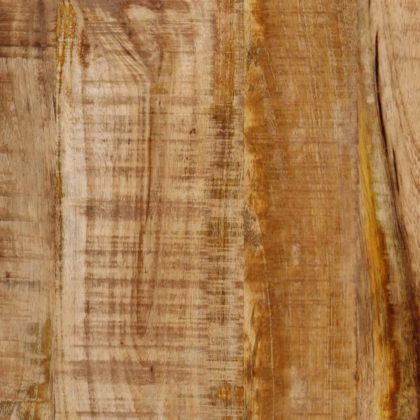 Mesa de centro 35x35x45 cm madeira de mangueira maciça e ferro