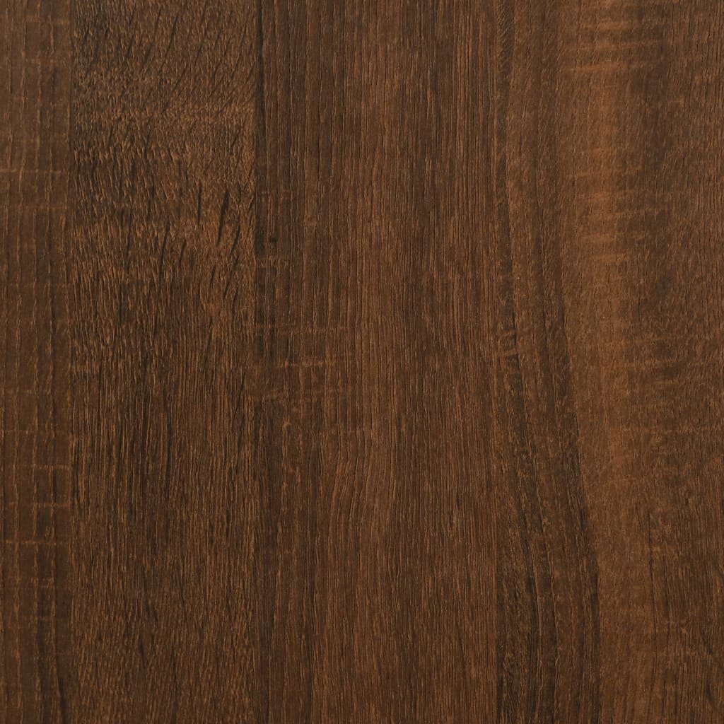 Mesa consola 180x23x75 cm derivados madeira carvalho castanho
