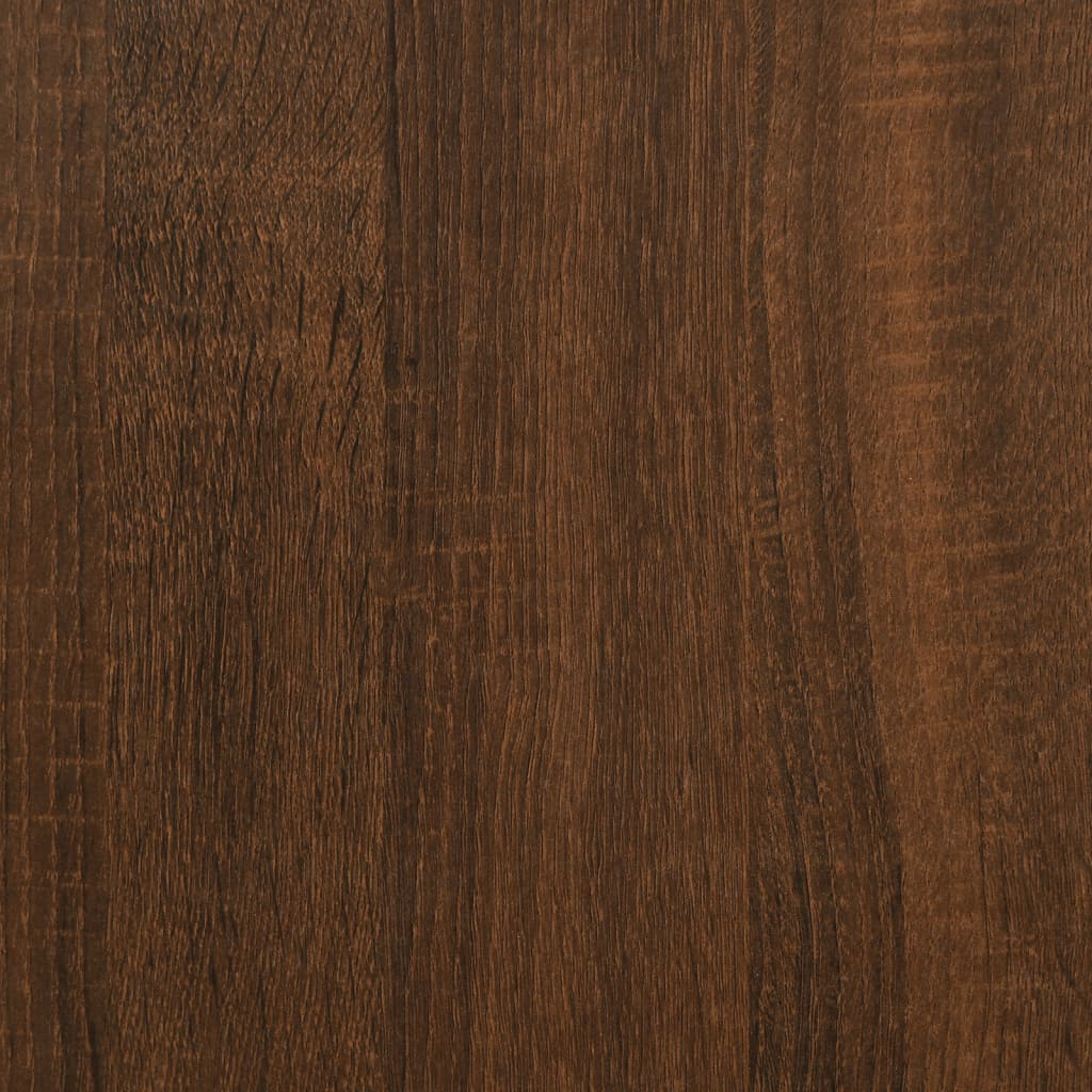 Mesa consola 200x29x75 cm derivados madeira carvalho castanho