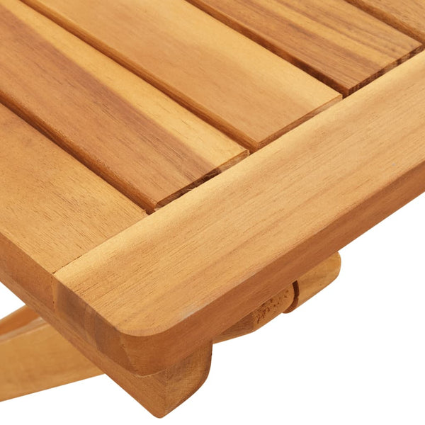 Mesa de jardim dobrável 50x50x50 cm madeira de acácia maciça