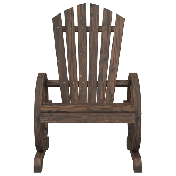 Cadeiras Adirondack para jardim 2 pcs madeira de abeto maciça