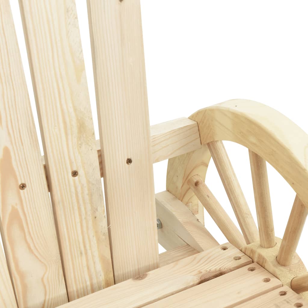 Cadeira de baloiço Adirondack madeira de abeto maciça