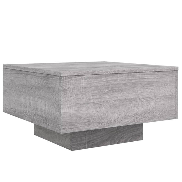 Mesa de centro 55x55x31 cm derivados de madeira cinzento sonoma