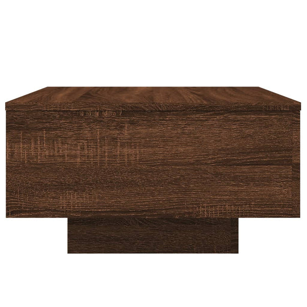Mesa centro 55x55x31 cm derivados de madeira carvalho castanho