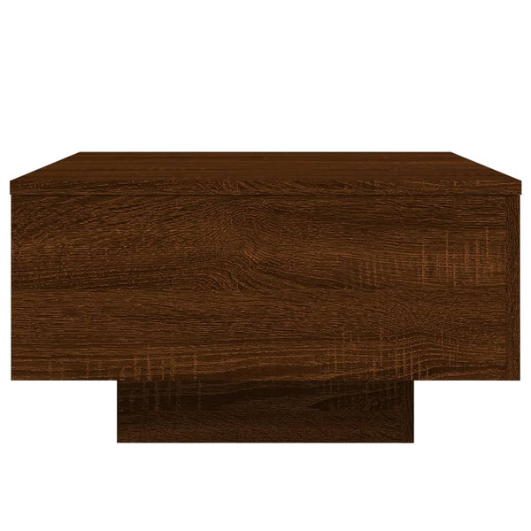 Mesa centro 55x55x31 cm derivados de madeira carvalho castanho
