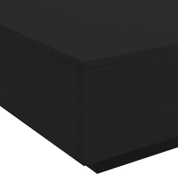Mesa de centro 80x80x31 cm contraplacado preto