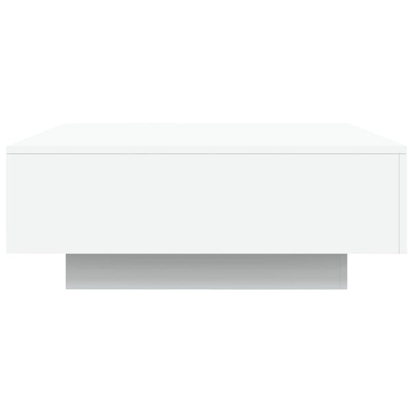 Mesa de centro com luzes LED 80x80x31cm branco