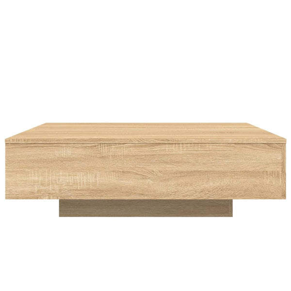 Mesa de centro 100x100x31 cm derivados madeira carvalho sonoma