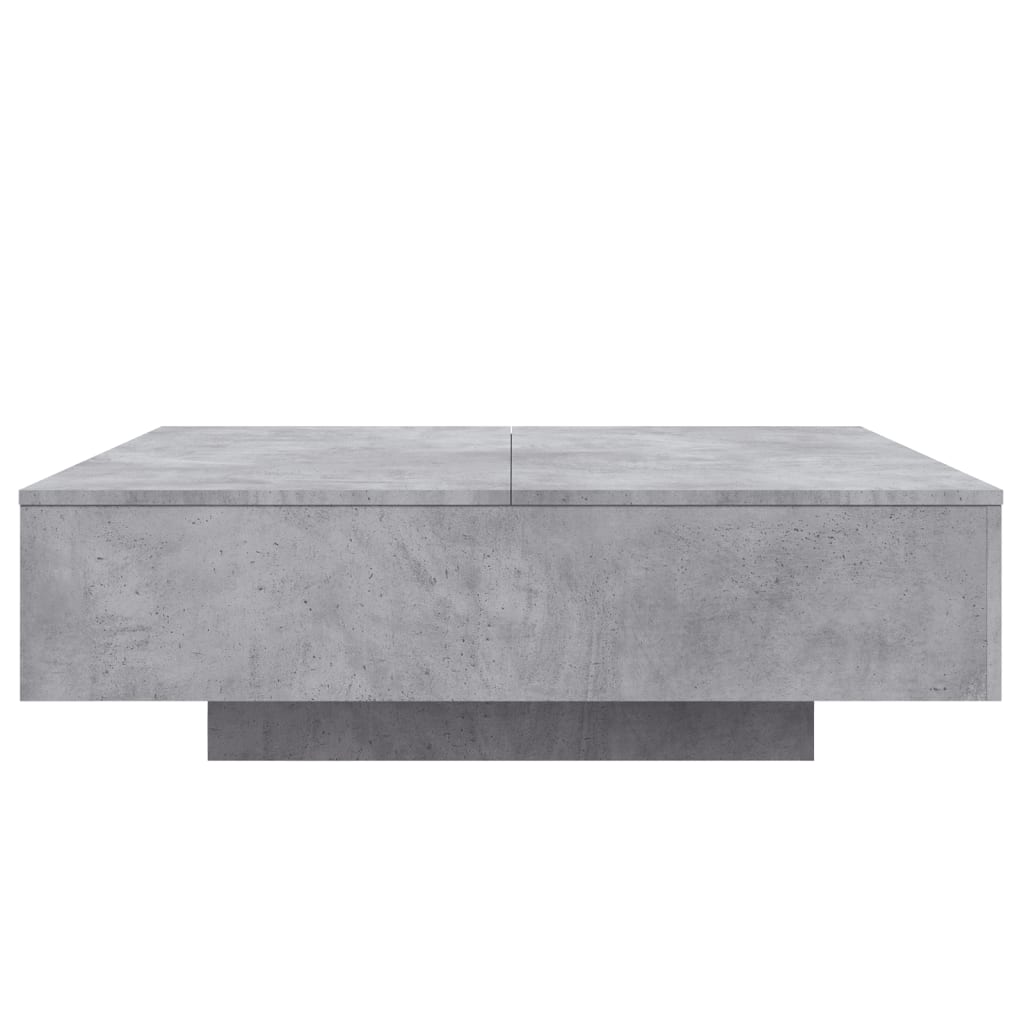 Mesa de centro 100x100x31 cm derivados de madeira cinza-cimento