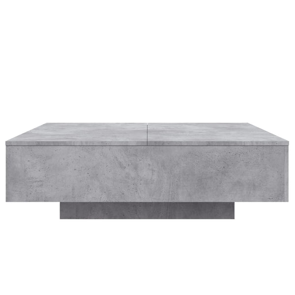 Mesa de centro 100x100x31 cm derivados de madeira cinza-cimento