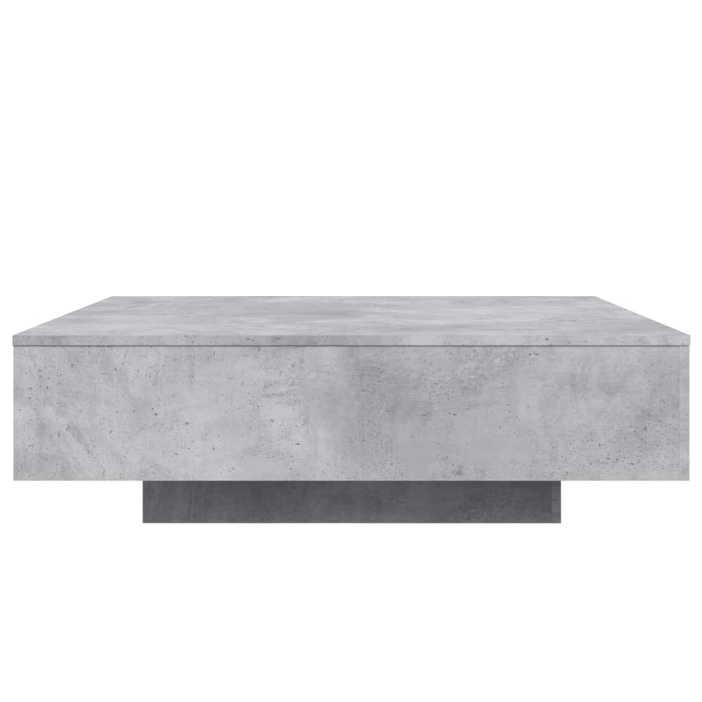 Mesa de centro 100x100x31 cm derivados de madeira cinza-cimento