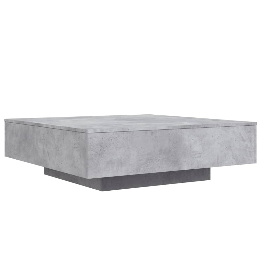 Mesa de centro 100x100x31 cm derivados de madeira cinza-cimento