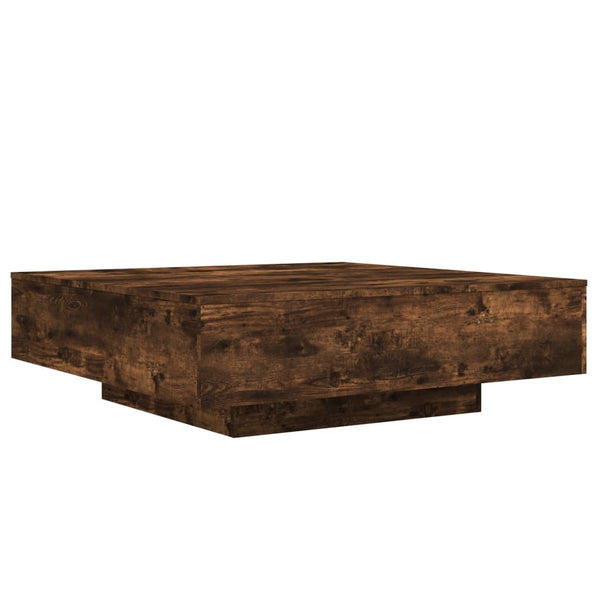 Mesa de centro 100x100x31 cm derivados madeira carvalho fumado