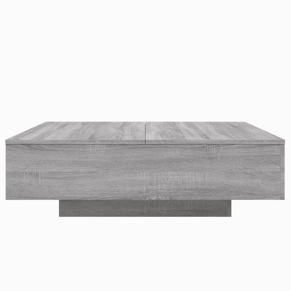 Mesa de centro 100x100x31 cm derivados madeira cinzento sonoma