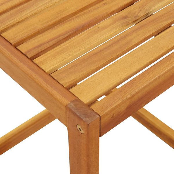 Mesa em C 42x40x50 cm madeira de acácia maciça