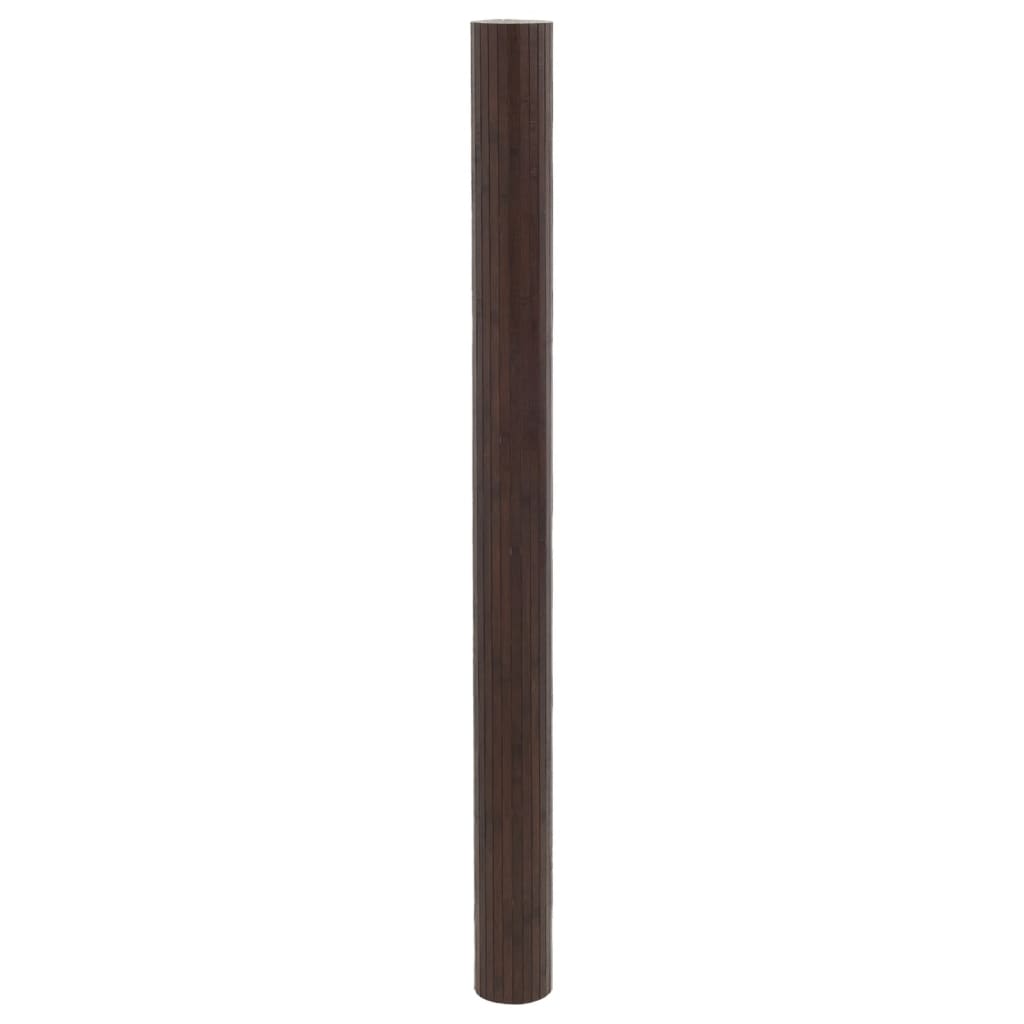 Divisória 165x600 cm bambu castanho-escuro