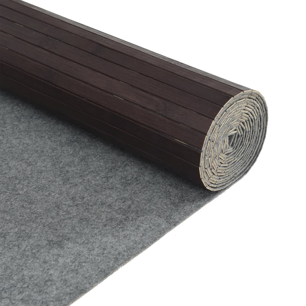 Divisória 165x800 cm bambu castanho-escuro