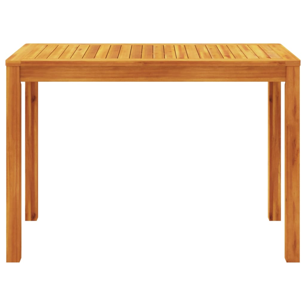 Mesa de jantar p/ jardim 110x55x75 cm madeira de acácia maciça