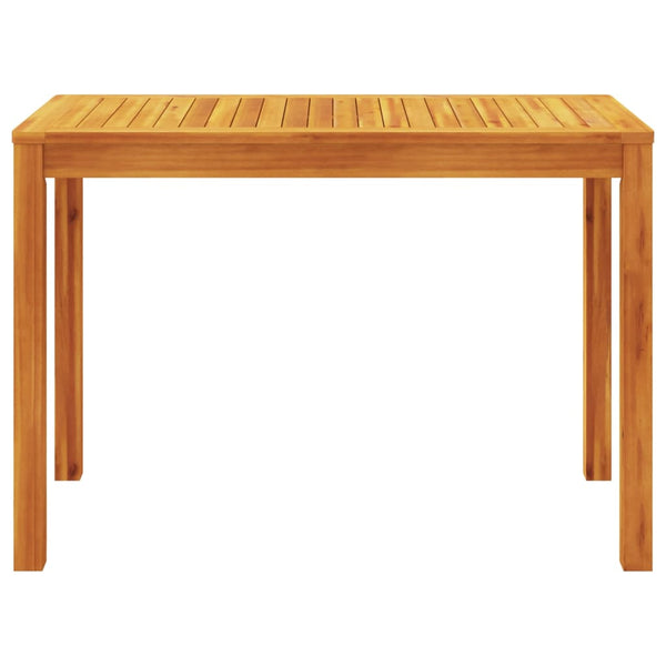 Mesa de jantar p/ jardim 110x55x75 cm madeira de acácia maciça