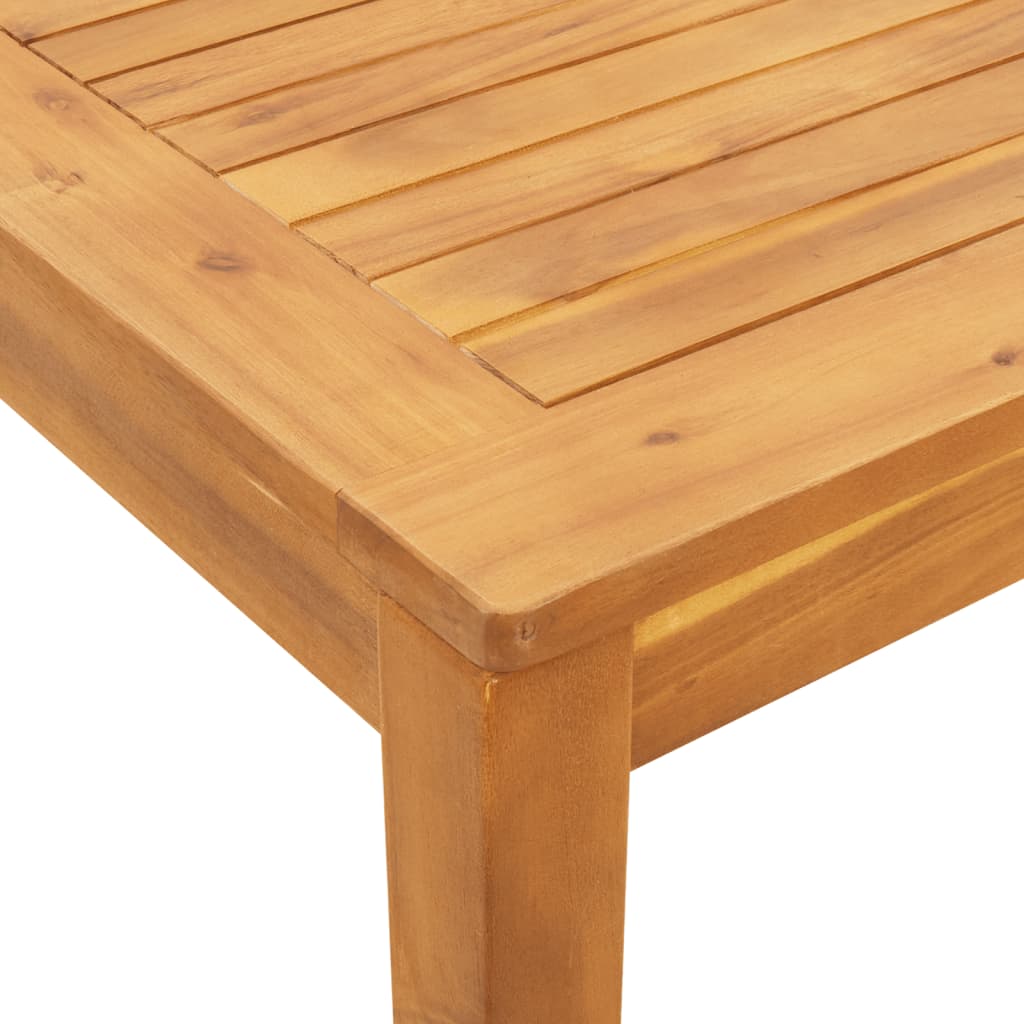Mesa de jantar p/ jardim 110x110x75 cm madeira de acácia maciça